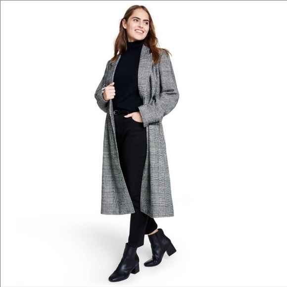 Nili Lotan x Target Plaid Double Breasted Overcoat - Picture 1 of 7